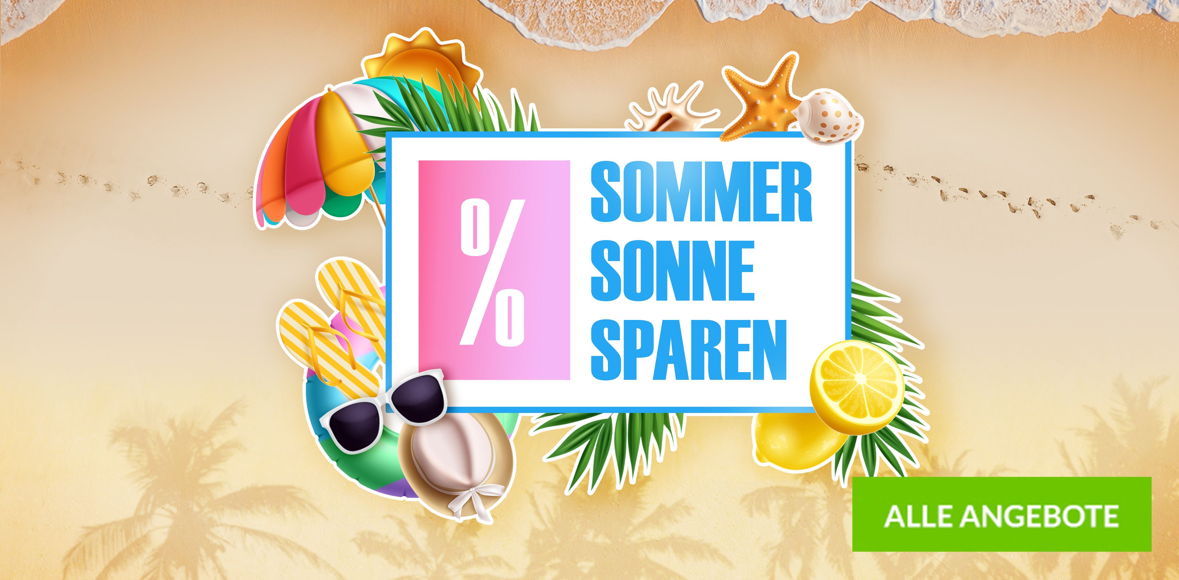Sommer Sonne Sparen